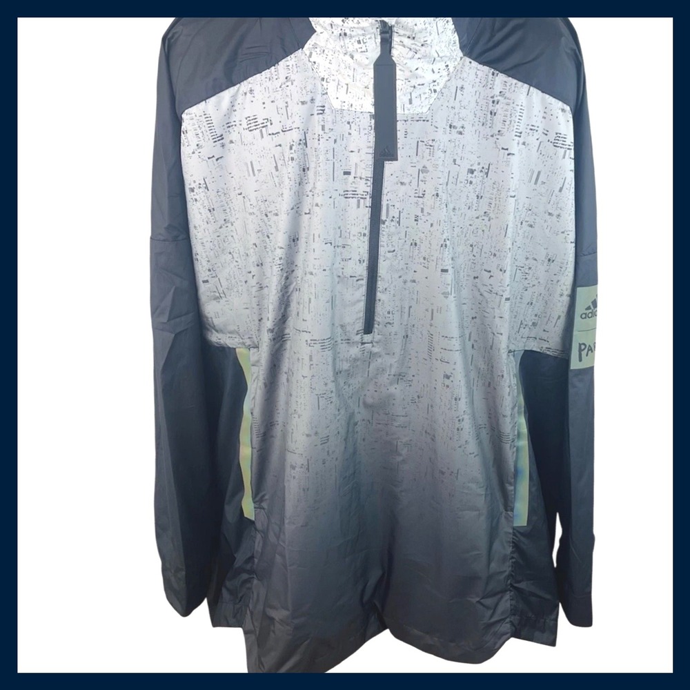 New W/Tags Adidas My Shelter W.R. Mens Outdoor Jacket Black/Halo Packable Sz.‎ S